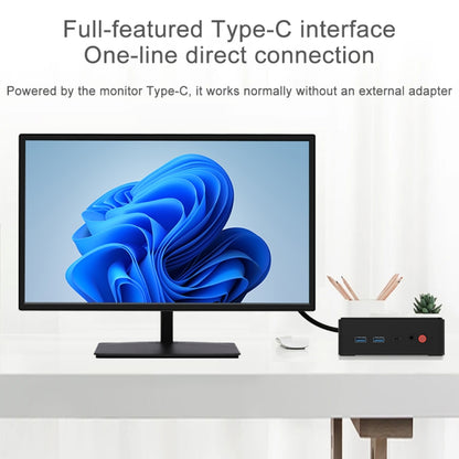 Jumper N100 Pro II Mini PC, Intel 12th Generation Alder Lake-N N100 Quad-core Dual RJ45, RAM: 8GB, ROM: 256GB(EU Plug), Jumper N100 Pro II