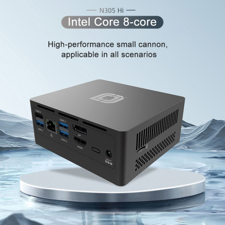 Jumper N305Hi Mini PC, Intel Alder Lake-N i3-N305 Octa-core 3.8GHz, RAM: 16GB, ROM: 512GB(EU Plug), Jumper N305Hi