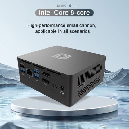 Jumper N305Hi Mini PC, Intel Alder Lake-N i3-N305 Octa-core 3.8GHz, RAM: 16GB, ROM: 512GB(EU Plug), Jumper N305Hi