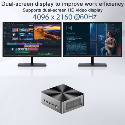 Jumper i5H Mini PC, Intel Alder Lake-N i5-12450H Octa-core 4.4GHz, RAM: 16GB, ROM: 512GB(EU Plug), Jumper i5H