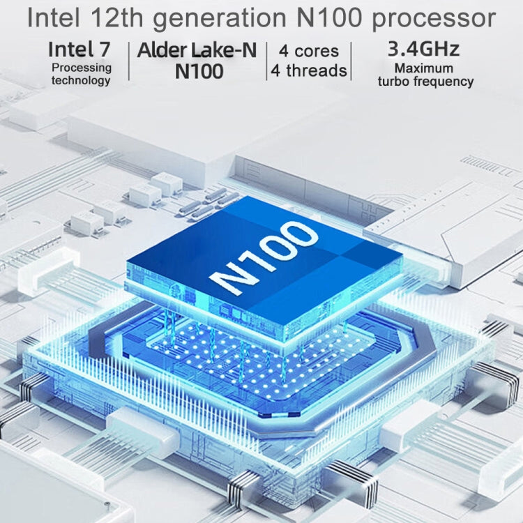 Jumper N100 Pro II Mini PC, Intel 12th Generation Alder Lake-N N100 Quad-core Dual RJ45, RAM: 8GB, ROM: 256GB, Jumper N100 Pro II