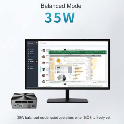 Jumper i5H Mini PC, Intel Alder Lake-N i5-12450H Octa-core 4.4GHz, RAM: 16GB, ROM: 512GB, Jumper i5H