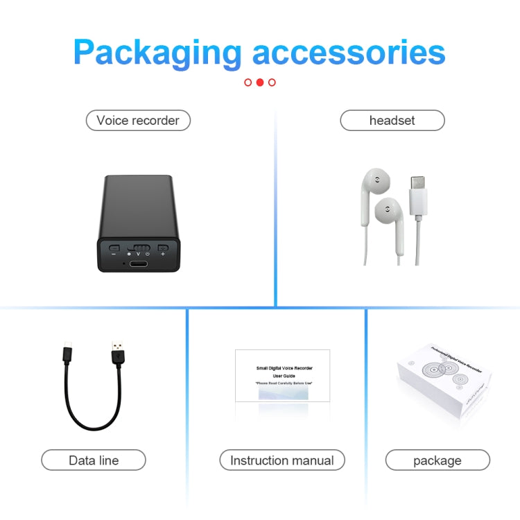Q65 Long-lasting Magnetic Intelligent Voice Recording Pen, 4GB, 8GB, 16GB, 32GB, 64GB
