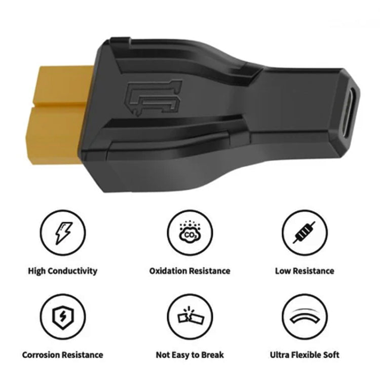 Interchange Adapter, XT-001 XT60 to 5525, XT-002 Type-C to XT60 20V, XT-003 XT60 to EC5, XT-004 XT60 to 7.9x0.9, XT-005 XT60 to 5.5x2.1, XT-006 XT60 to 7.9x0.9, XT-007 XT60 to 7.4x0.6, XT-008 XT60 to 5.5x2.5, XT-009 XT60 Male to XT60 Male...