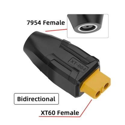 Interchange Adapter, XT-001 XT60 to 5525, XT-002 Type-C to XT60 20V, XT-003 XT60 to EC5, XT-004 XT60 to 7.9x0.9, XT-005 XT60 to 5.5x2.1, XT-006 XT60 to 7.9x0.9, XT-007 XT60 to 7.4x0.6, XT-008 XT60 to 5.5x2.5, XT-009 XT60 Male to XT60 Male...