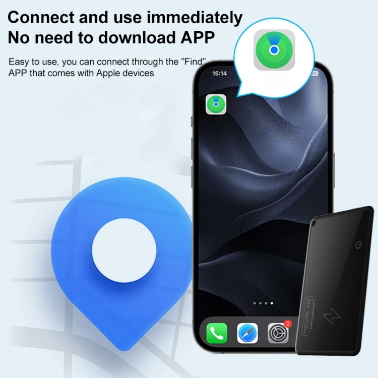 F5 Ultra-thin Card Type Location Tracker Anti-lost Device, F5