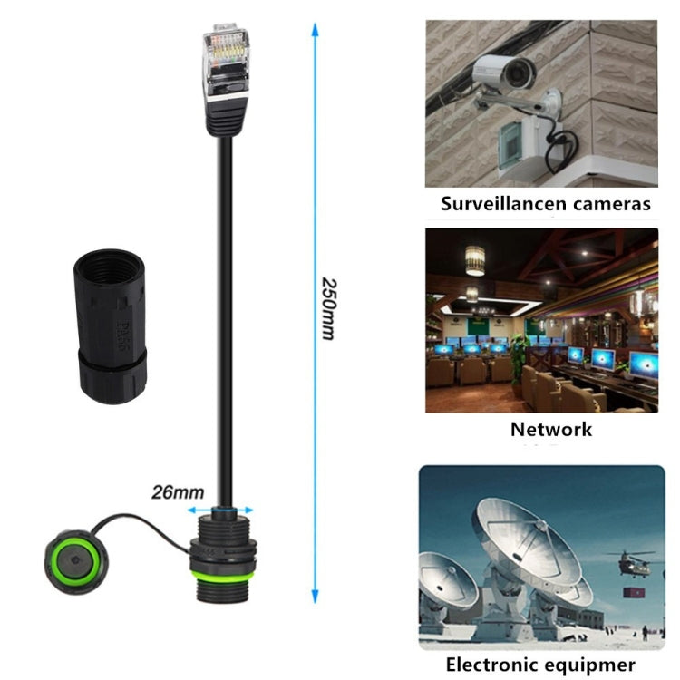 RJ45 8P8C Male to Female IP68 CAT6 Ethernet Connector, CAT6 Ethernet Connector