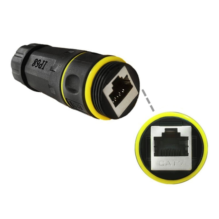 IP68 Waterproof Cat7 RJ45 Shielded Pure Copper Ethernet Coupler, Cat7 Ethernet Coupler