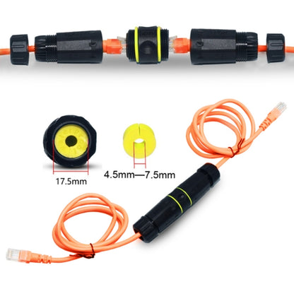 IP68 Waterproof Cat7 RJ45 Shielded Pure Copper Ethernet Coupler, Cat7 Ethernet Coupler