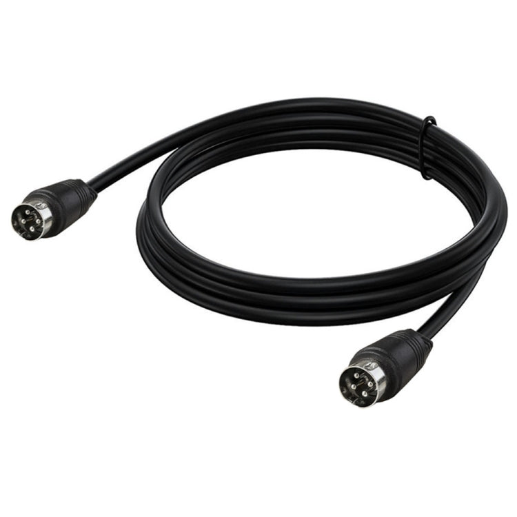 MD DIN 4 Pin Male to Male AC/DC Power Audio Adapter Cable, 0.5m, 1m, 1.5m, 3m, 5m