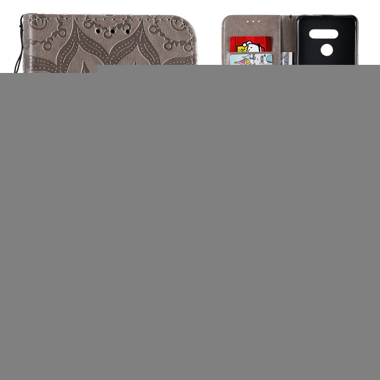 Pressed Printing Sunflower Pattern Horizontal Flip PU Leather Case Holder & Card Slots & Wallet & Lanyard, For iPhone 12 mini, For iPhone 12 / 12 Pro, For iPhone 12 Pro Max, For LG G9, For LG K41S & K51S, For LG K50S