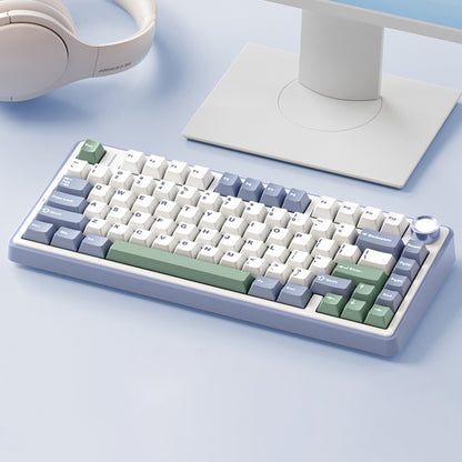 AULA F75 80 Keys Wired/2.4G/Bluetooth Three Model Customized RGB Mechanical Keyboard