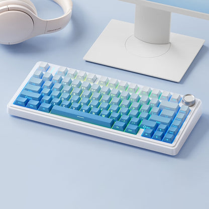 AULA F75 80 Keys Wired/2.4G/Bluetooth Three Model Customized RGB Mechanical Keyboard