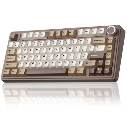 AULA F75 80 Keys Wired/2.4G/Bluetooth Three Model Customized RGB Mechanical Keyboard