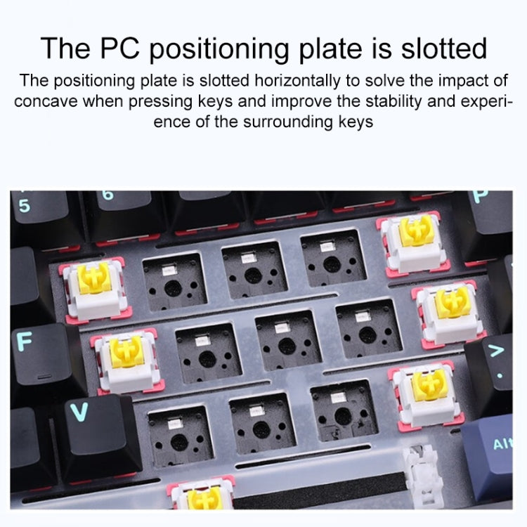 AULA F87 Pro 87 Keys Wired/2.4G/Bluetooth Three Model Customized RGB Mechanical Keyboard