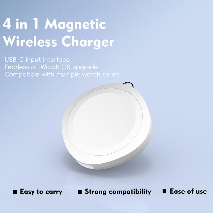 4 in 1 Portable Smart Watch Magnetic Wireless Charger