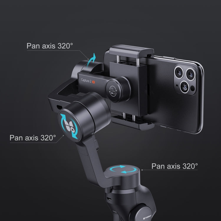 FUNSNAP Capture 2s Smart 3-Axis Handheld Gimbal Phone Live Stabilizer, Capture 2s Basic, Capture 2s Combo