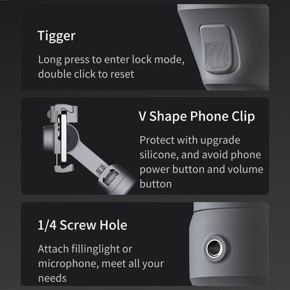 FUNSNAP Capture 5 Professional 3-Axis Handheld Gimbal Phone Live Stabilizer, Capture 5 Combo