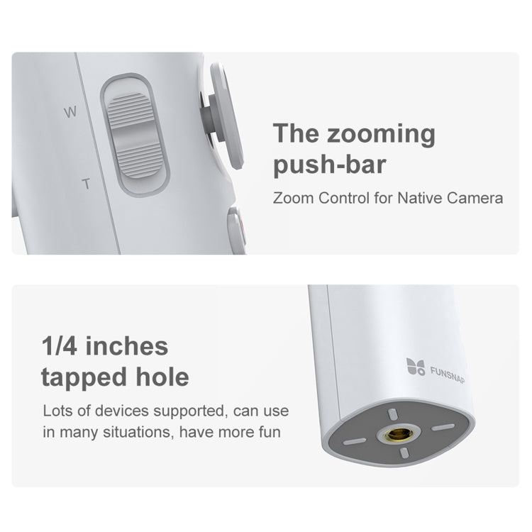 FUNSNAP Capture π Aluminum Alloy Arm 3-Axis Handheld Phone Gimbal, Capture π Basic, Capture π Combo