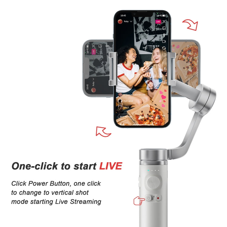 FUNSNAP Capture π Aluminum Alloy Arm 3-Axis Handheld Phone Gimbal, Capture π Basic, Capture π Combo