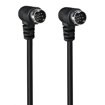 Double Curved mini DIN 9 Pin TV Audio Adapter Cable, 0.5m, 1.8m, 3m