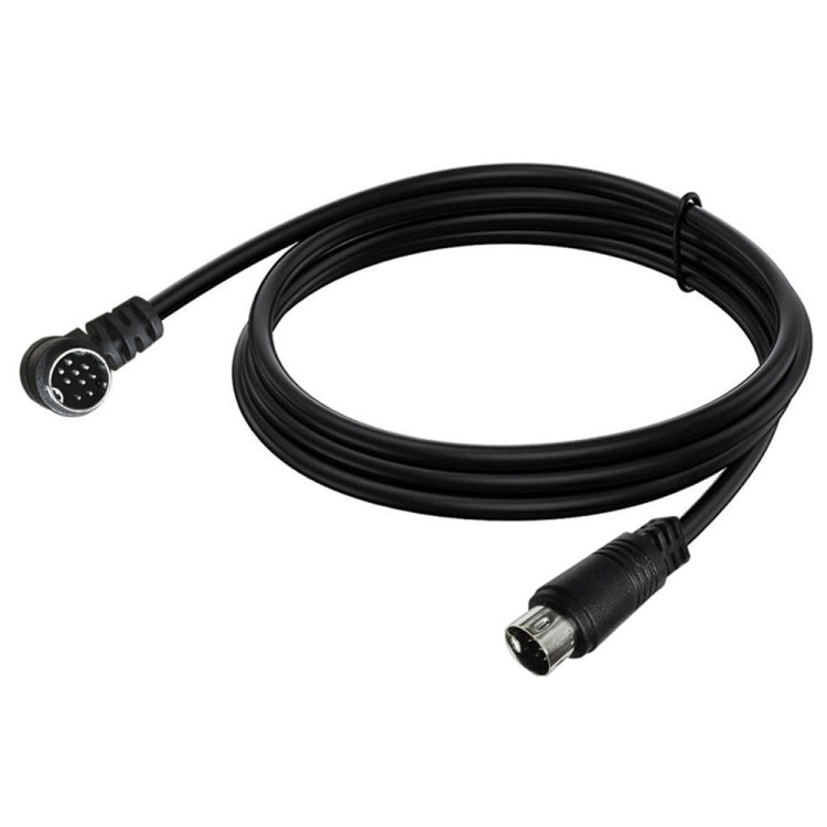 Single Curved mini DIN 9 Pin TV Audio Adapter Cable, 0.5m, 1.8m, 3m