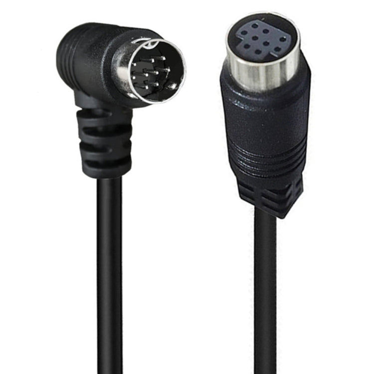 Curved mini DIN 9 Pin Male to Female TV Box Adapter Cable, 0.5m, 1.8m, 3m