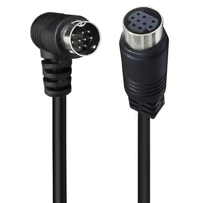 Curved mini DIN 9 Pin Male to Female TV Box Adapter Cable, 0.5m, 1.8m, 3m