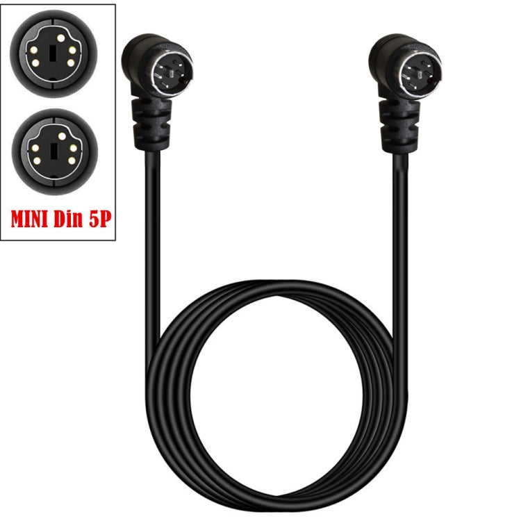 Mini DIN 5 Pin Core Audio / Video Cable, 0.5m, 1.8m, 3m