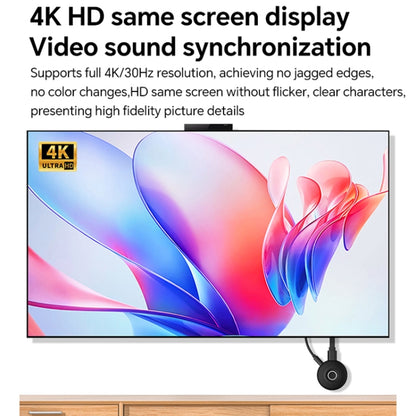 G127 4K 30Hz HD Wireless Display Dongle Adapter Same Screen Device