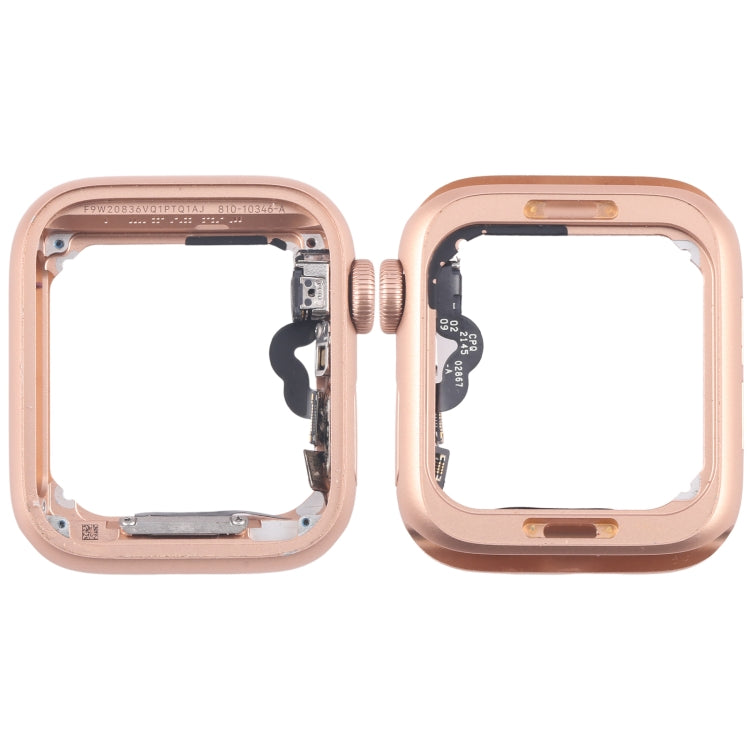 Aluminium Alloy Middle Frame Bezel Plate with Crown Spin Axis Flex Cable, For Apple Watch SE 2020 40MM LTE, For Apple Watch SE 2020 40MM GPS, For Apple Watch Series SE 2020 44MM LTE, For Apple Watch SE 2020 44MM GPS, For Apple Watch Series 5 44MM LTE