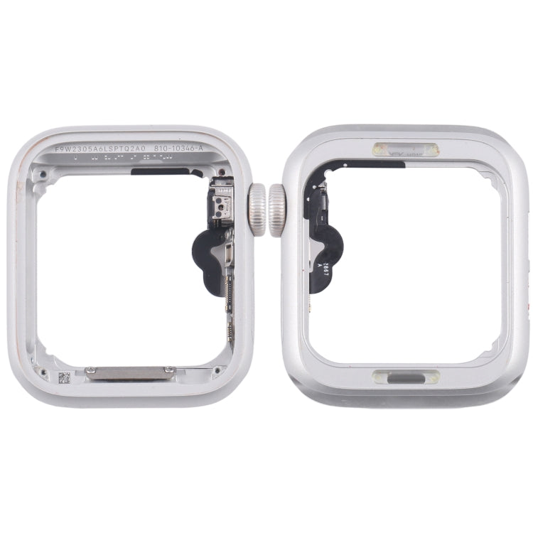 Aluminium Alloy Middle Frame Bezel Plate with Crown Spin Axis Flex Cable, For Apple Watch SE 2020 40MM LTE, For Apple Watch SE 2020 40MM GPS, For Apple Watch Series SE 2020 44MM LTE, For Apple Watch SE 2020 44MM GPS, For Apple Watch Series 5 44MM LTE