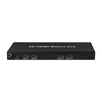 Measy MT4322 4K 30Hz 2 In 2 Out HDMI Matrix Switch Support Seamless Switching, EU Plug, US Plug, UK Plug, AU Plug