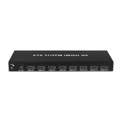 Measy MT4344 4K 30Hz 4 In 4 Out HDMI Matrix Switch Support Seamless Switching, EU Plug, US Plug, UK Plug, AU Plug
