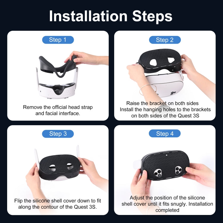 STARTRC GAMES For Meta Quest 3S VR Silicone Protective Cover