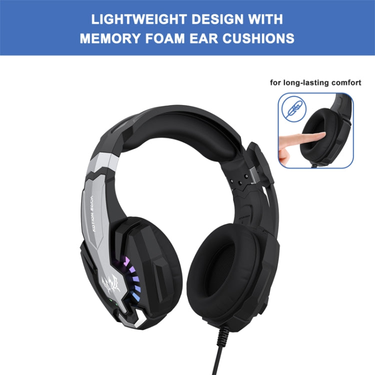 KOTION EACH G9000 Plus On-Ear Gaming Headset with Mic, Length: About 2.1m