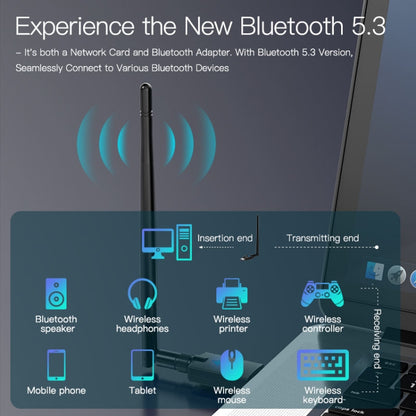 EDUP EP-AX900 900Mbps WiFi 6 Bluetooth 5.3 Dual-Band USB Wireless WiFi Adapter, EP-AX900