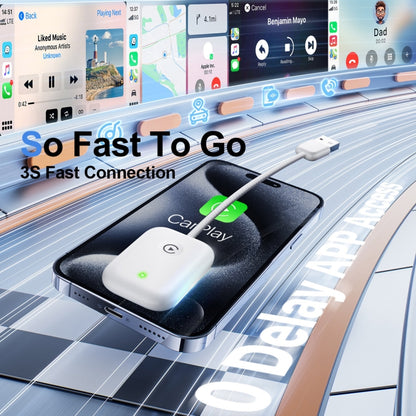 USB Interface Wired to Wireless Car CarPlay Adapter