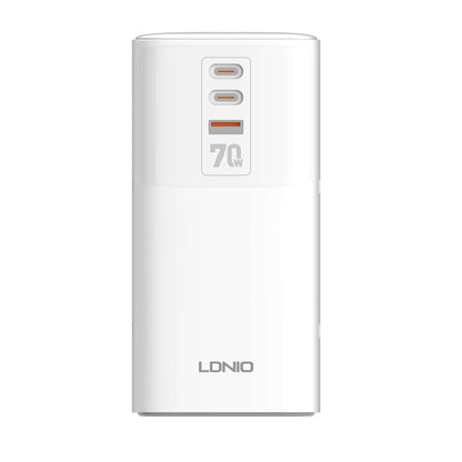 LDNIO SC4396 70W Desktop Multi-function GaN Desktop Charger 2AC, 1U, 2C with 1 Socket, SC4396 (UK Plug)