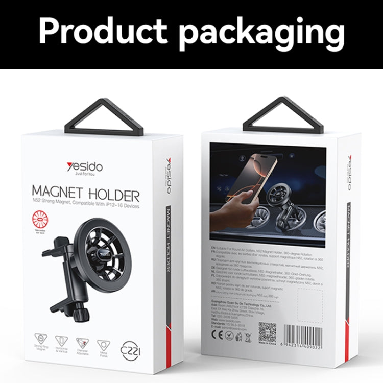 Yesido C221 Car Air Vent MagSafe Magnetic Phone Holder, C221