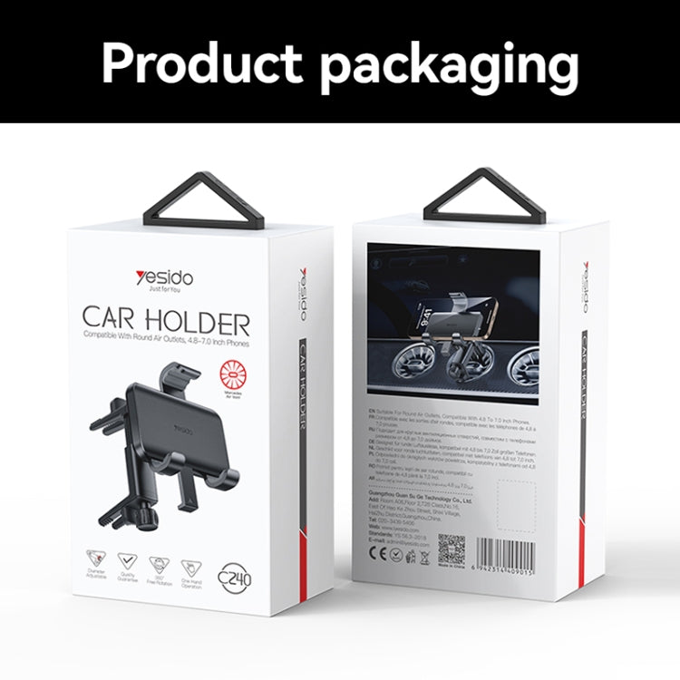 Yesido C240 Car Rotatable Air Vent Phone Holder for Mercedes Benz, C240