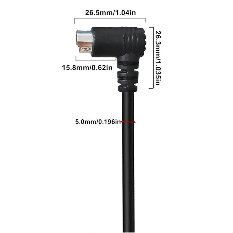 Curved mini DIN 8 Pin TV Audio Adapter Cable S-Video TV Box Cable, 0.5m, 1.8m, 3m