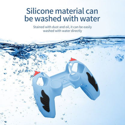 Flame Silicone Gamepad Protective Case, For Sony PS5