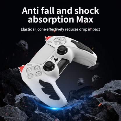 Flame Silicone Gamepad Protective Case, For Sony PS5