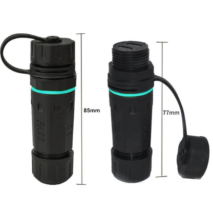 10Gpbs IP68 Waterproof Dual Ports Type-C Female to Female Straight Coupler Adapter With Protective Cover, Dual Ports Type-C Coupler With Protective Cover