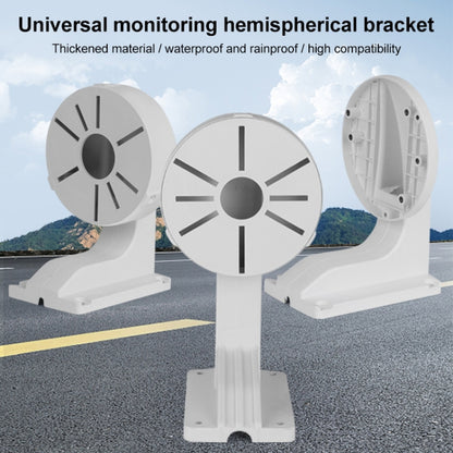 5pcs Universal Plastic Surveillance Camera Hemisphere Wall Mount Bracket, 1258S, 1258B, 1258