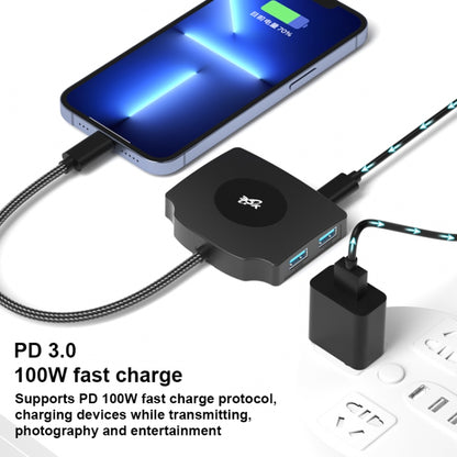 YCE-Z70A Type-C to PD 3.0, USB 3.0x2 + SD/TF, 3.5mm and HD1.4 Docking Station Video Capture Card