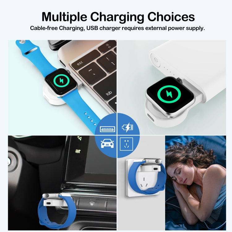 For Apple Watch Series A15 Portable Wireless Charger, Support Card Reader