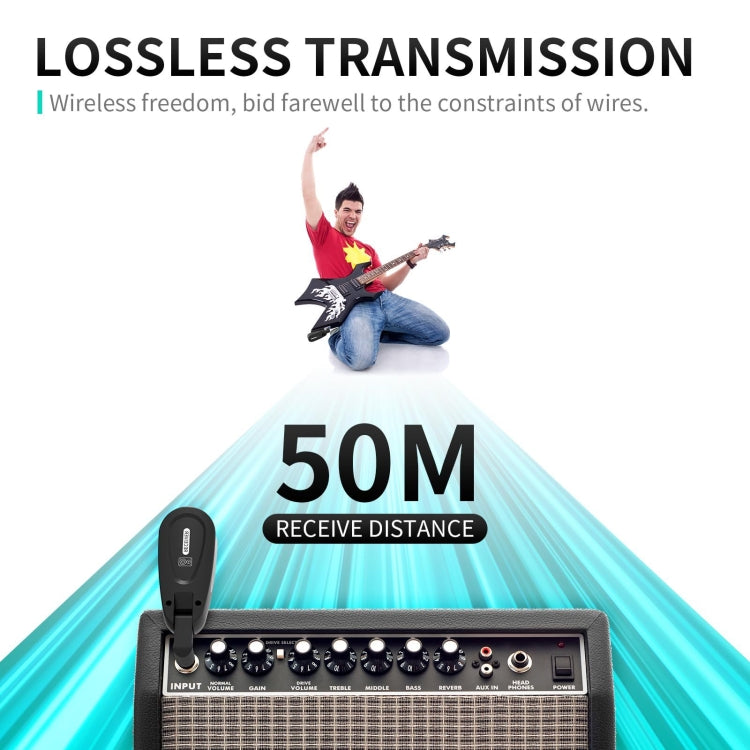 XTUGA JTSY23 UHF Wireless Guitar Receiver Pickup Adapter, JTSY23
