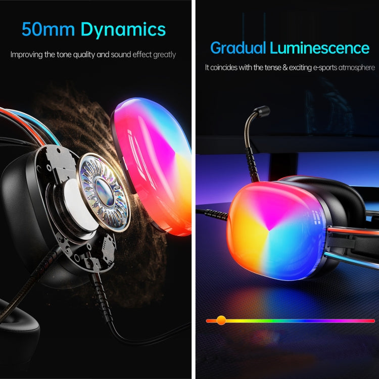 awei GM-11 Pro Luminous Wired Headphones, Cable Length: 2m